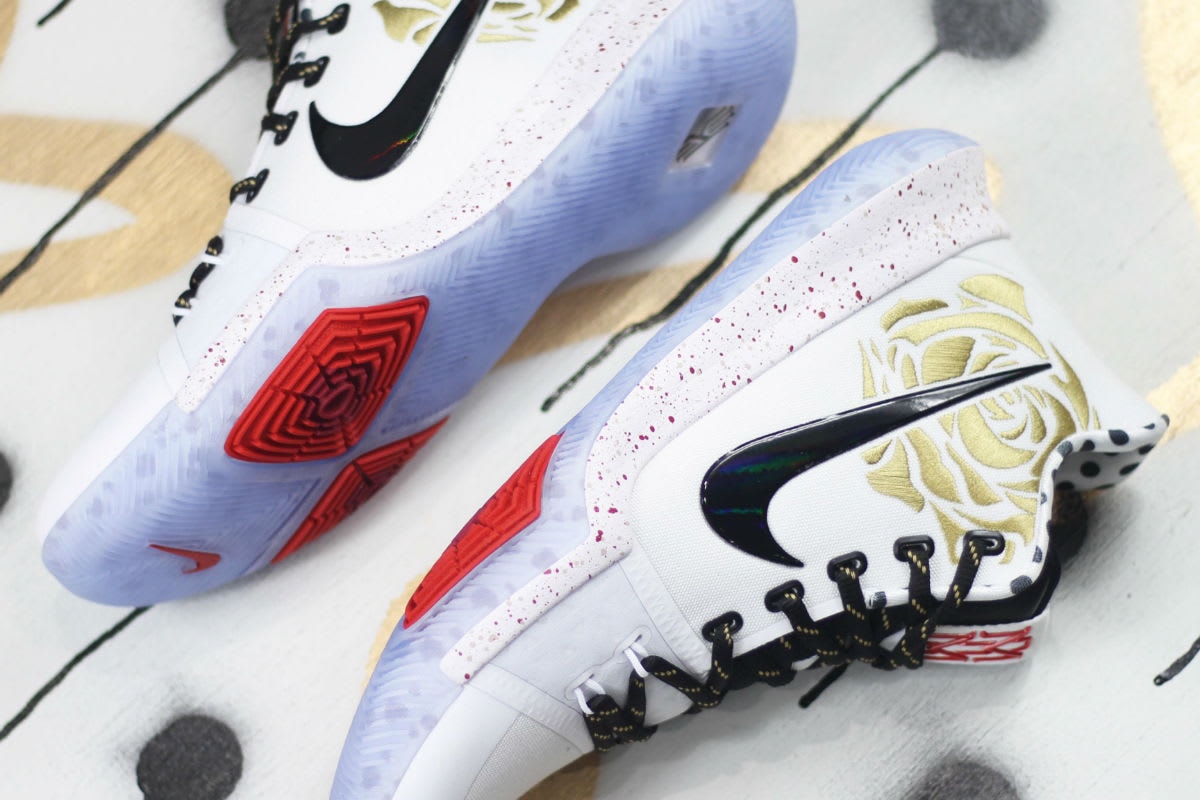 Sneaker Room Nike Kyrie 3 Mom mother mothers moms Edition Basketball Kyrie Irving footwear white black red gold rose speckled