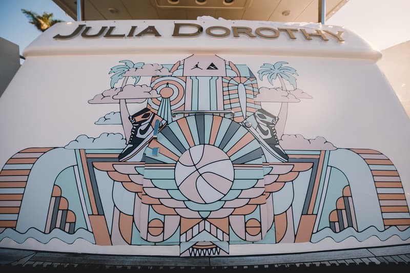 Social Status Air Jordan 1 Rust Pink Igloo Yacht Pop-up Release Art Basel Miami