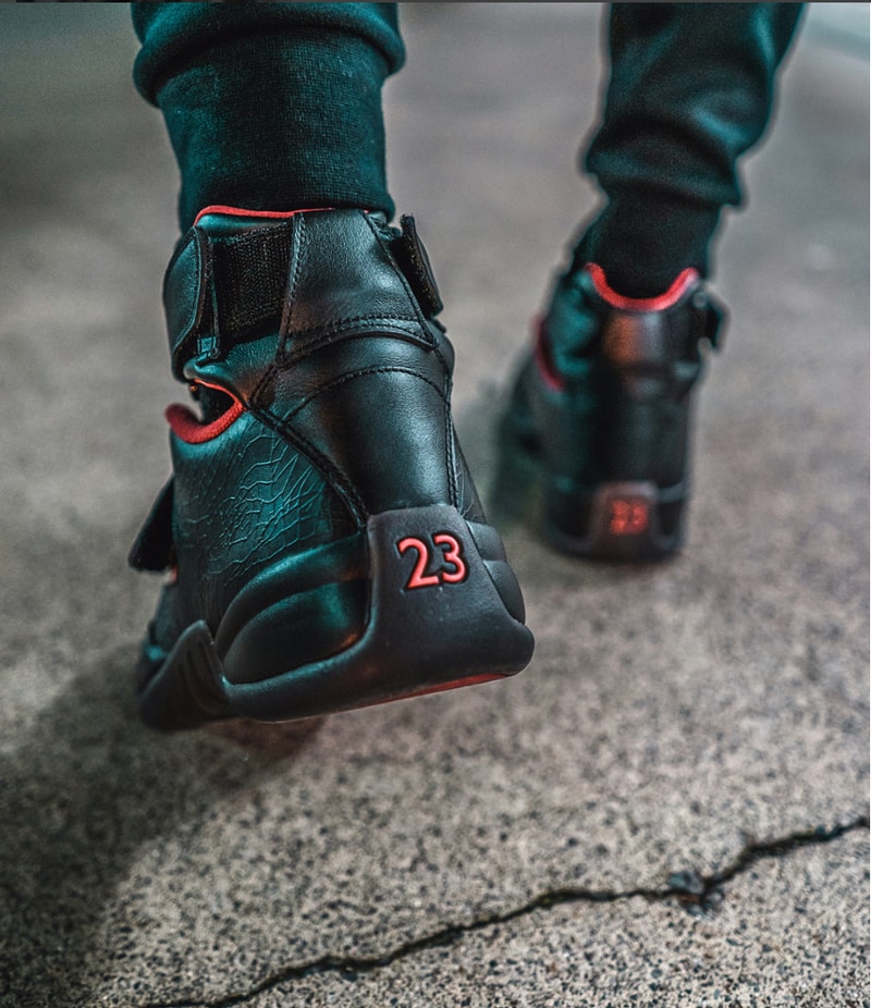 Steve Wiebe Designs Air Jordan 10 university red black House of Hoops HOH foot locker Sneakers Collection Holiday Gift Guide Tattoo Artist brand