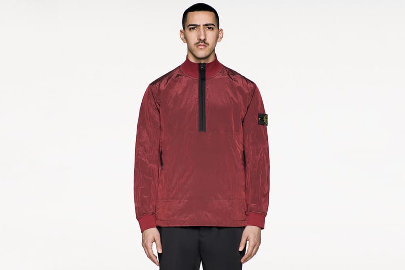 stone island nylon metal half zip