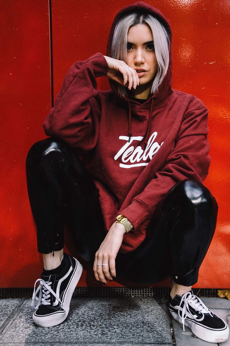 TEALER 2017 Fall Winter lookbook collection french paris tricolor branding sweaters hoodies pants