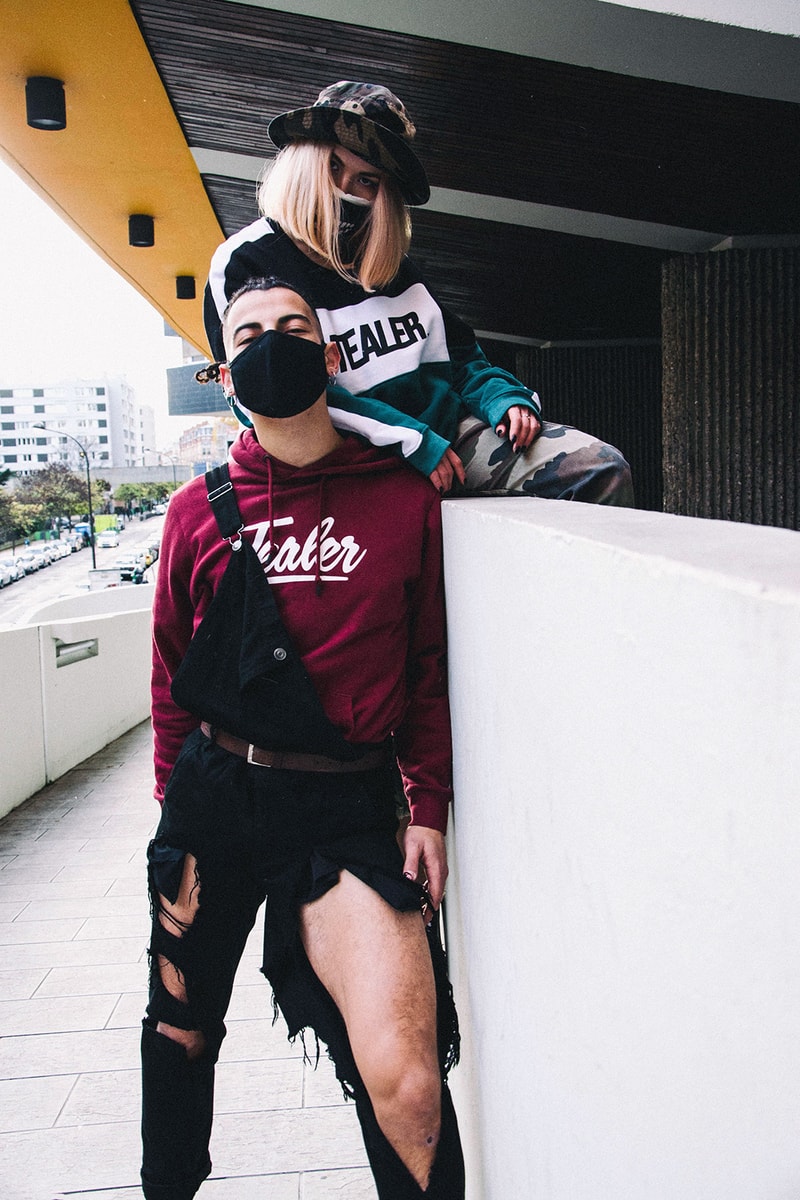 TEALER 2017 Fall Winter lookbook collection french paris tricolor branding sweaters hoodies pants