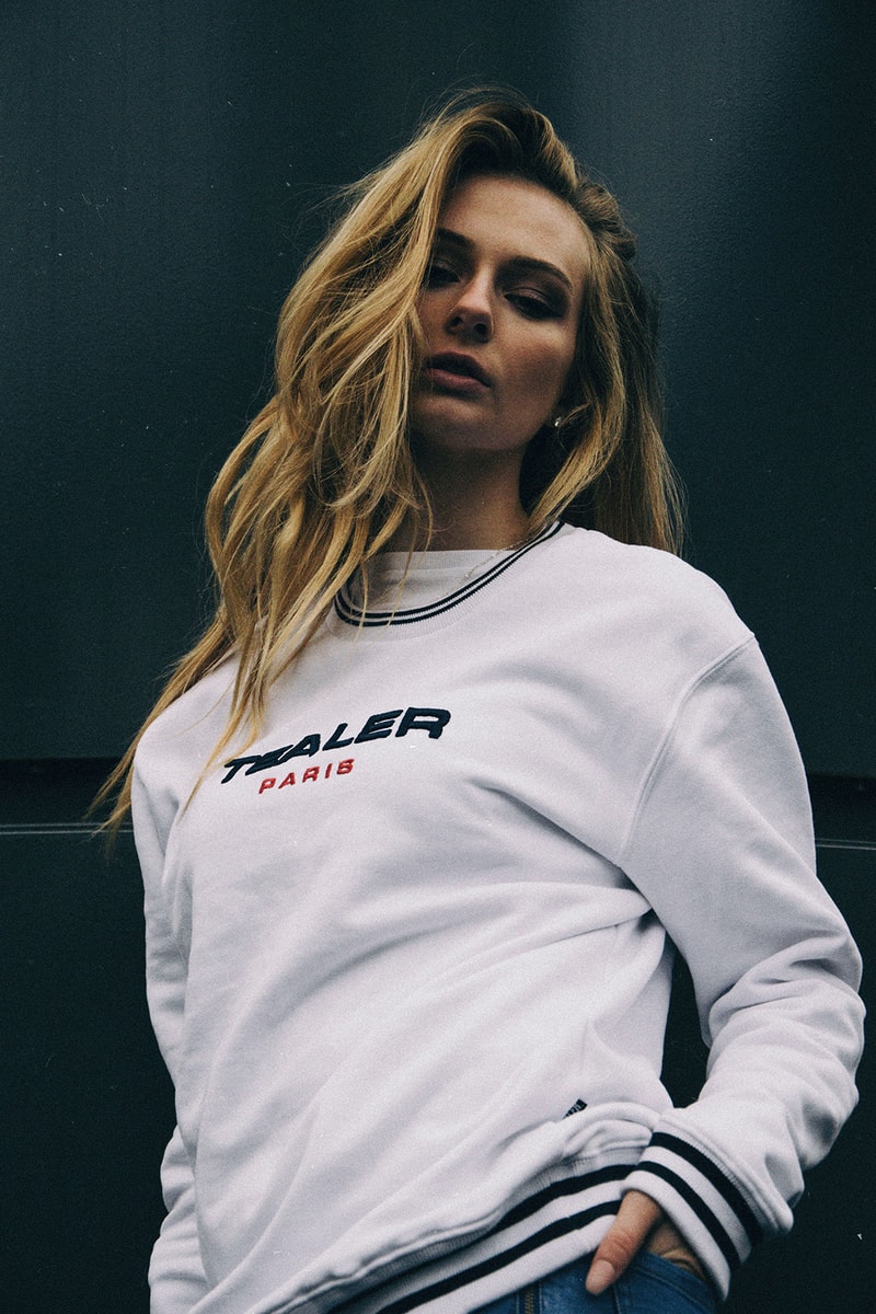 TEALER 2017 Fall Winter lookbook collection french paris tricolor branding sweaters hoodies pants