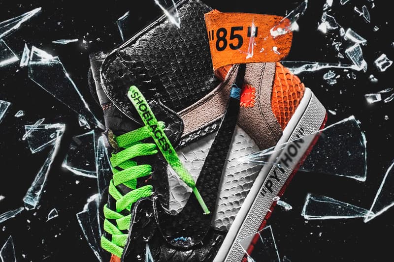 The Shoe Surgeon Air Jordan Shattered Python custom sneaker