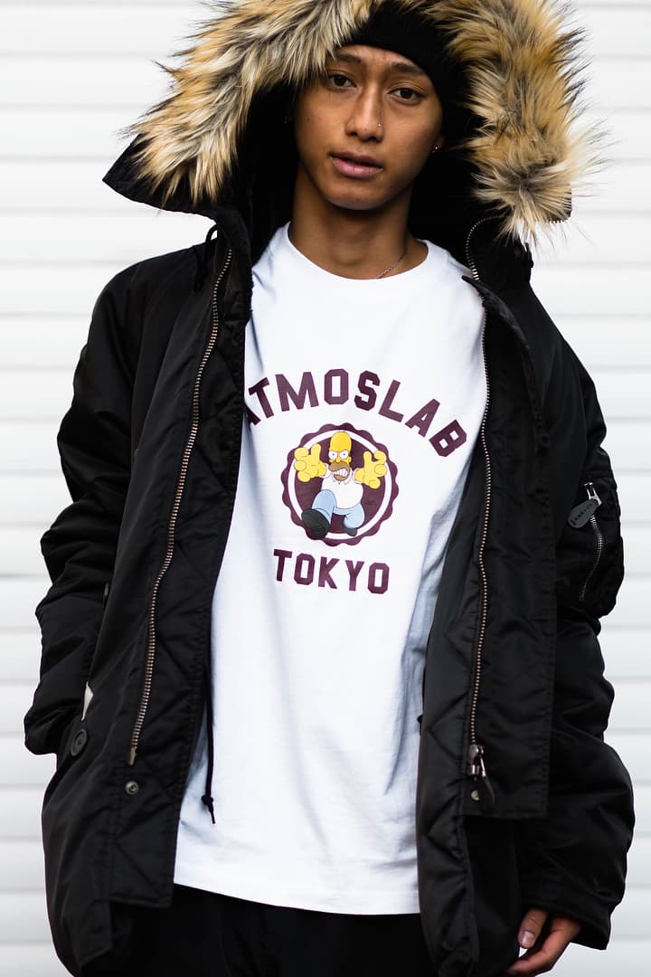 The Simpsons atmos LAB Collaboration Hoodie T Shirt Sweatshirt 2017 December 16 Release Date Info Bart Homer Krusty