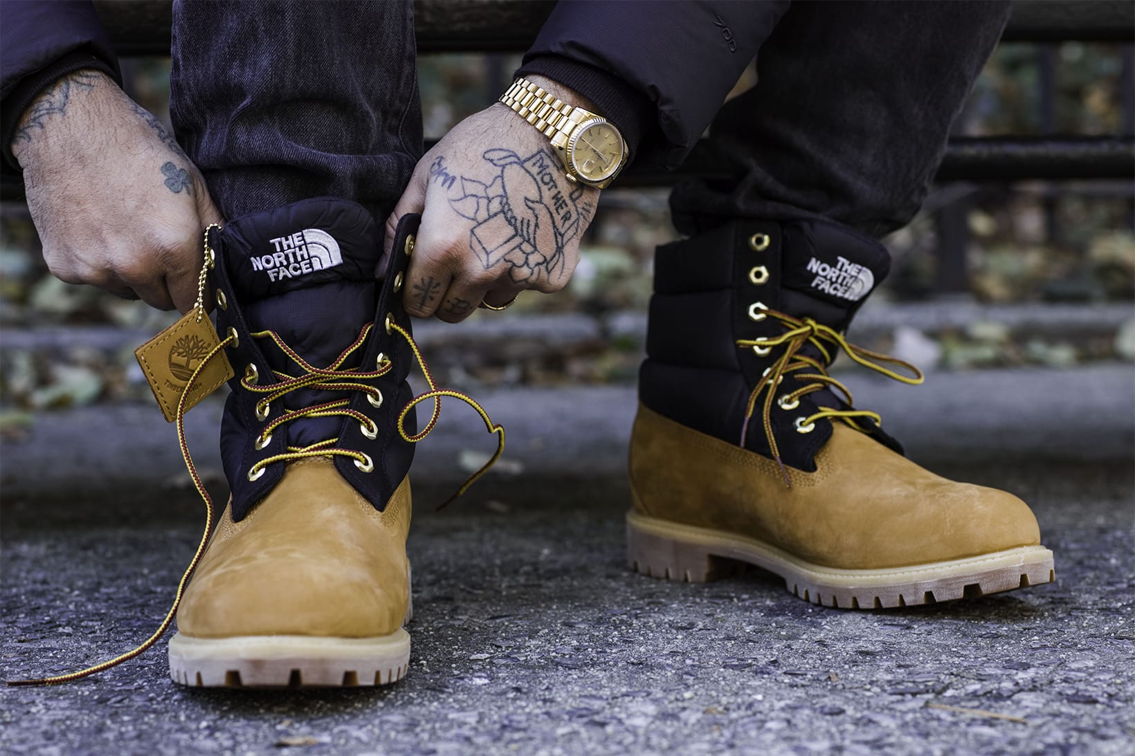timberland and north face