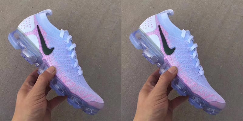 pink and white vapor max