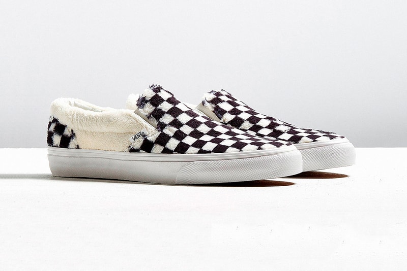 Vans Sherpa Fleece Checkerboard Slip-On