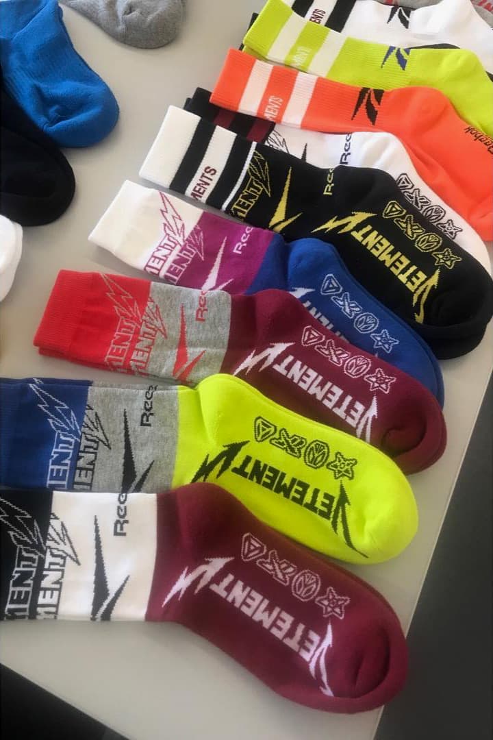 Vetements 2018 Reebok Spring Summer Socks MR PORTER Drop Release