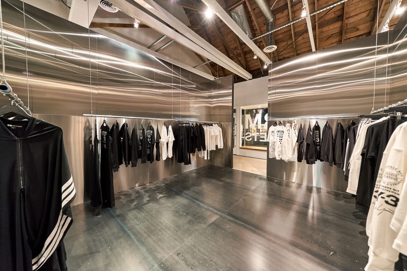 Y3 La Brea Los Angeles LA New Store Flagship Yohji Yamamoto adidas 2017 December japenese tea house chashitsus  wooden japan california