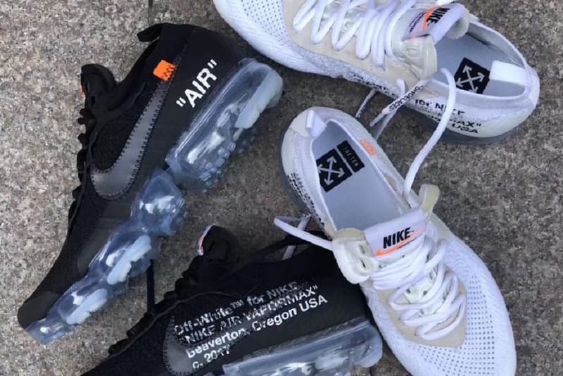 Virgil Abloh Nike Air VaporMax Black White Release Date February 2018