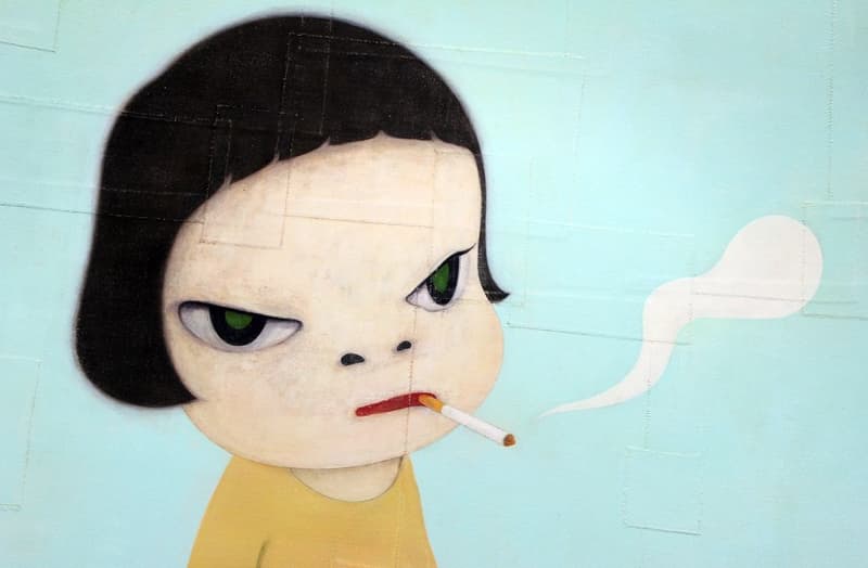 Yoshitomo Nara 'Drawings: 1988 - 2010' at KaiKai Kiki Gallery Last 30 Years Artwork Art Girl with Angry Eyes Red Hood Kawai Japanese Culture Manga Anime