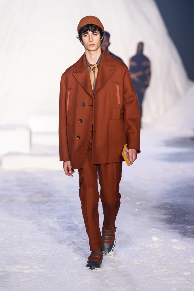 Ermenegildo Zegna Presents Fall/Winter 2018 Milan Fashion Week Classic Suiting Investment Pieces Menswear Groomsmen Groom Wedding Wool Mens Suits Long Coats