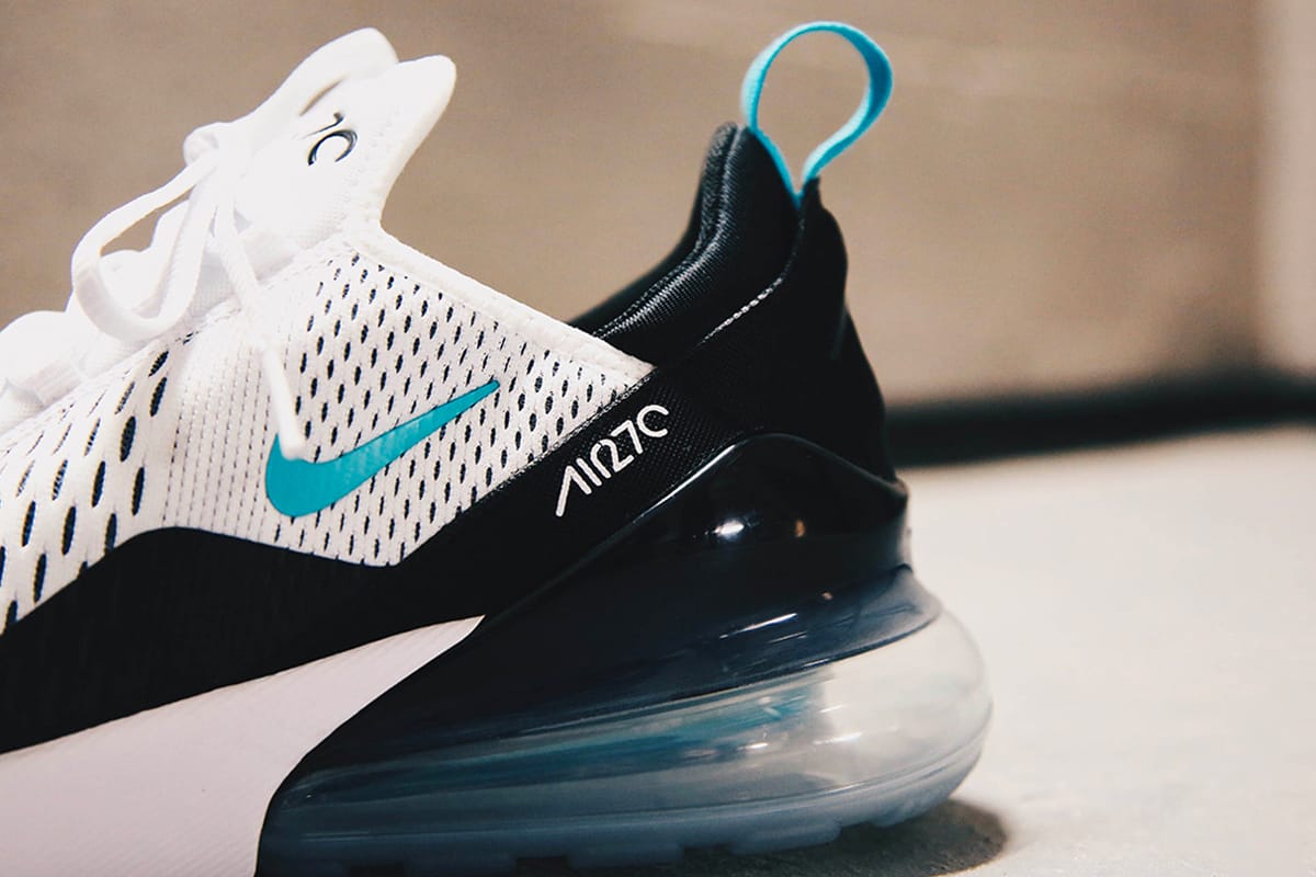 black and teal nikes