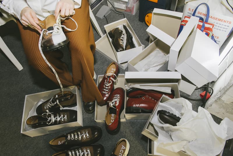 Acne Studios Fall Winter 2018 Backstage Collection Paris Fashion Week Mens Menswear