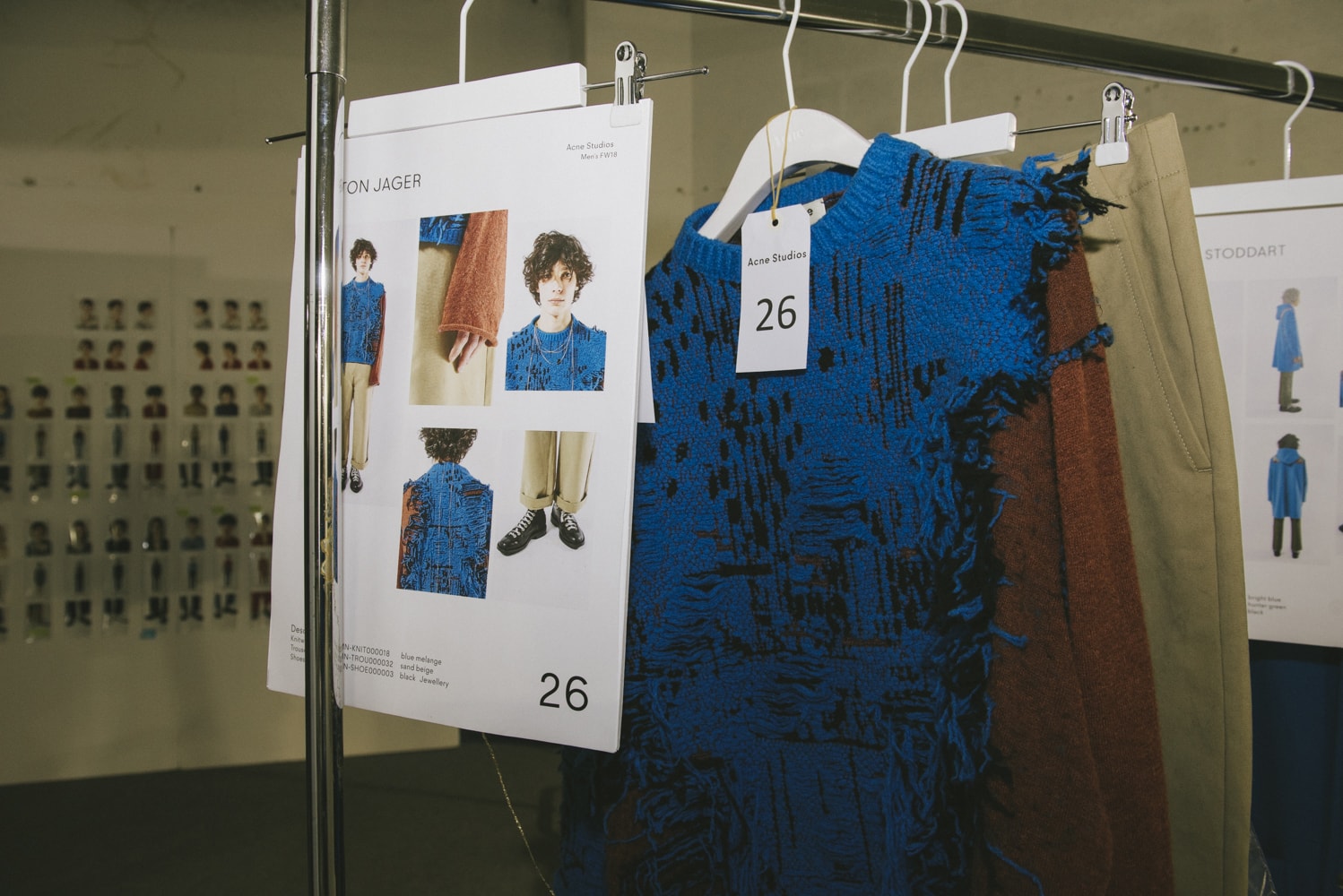 Acne Studios Fall Winter 2018 Backstage Collection Paris Fashion Week Mens Menswear
