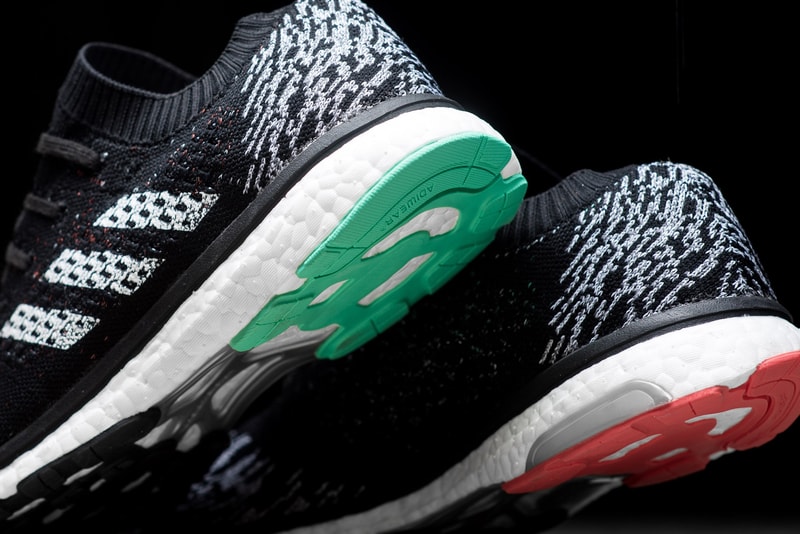 adidas Reintroduces adizero Prime Knit BOOST LTD Black Green Pink White Accents Mens Shoes Sneakers Performance Running Training Work-out Endurance