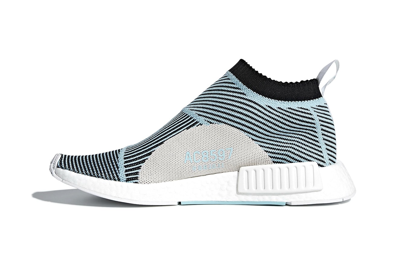 adidas Originals & Parley Unveil NMD City Sock sneaker soles new street mens kicks light blue primeknit