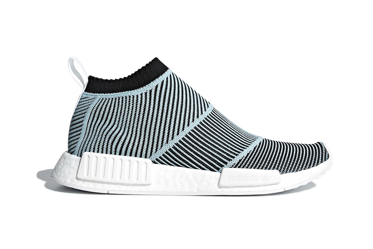 adidas Originals & Parley Unveil NMD City Sock sneaker soles new street mens kicks light blue primeknit
