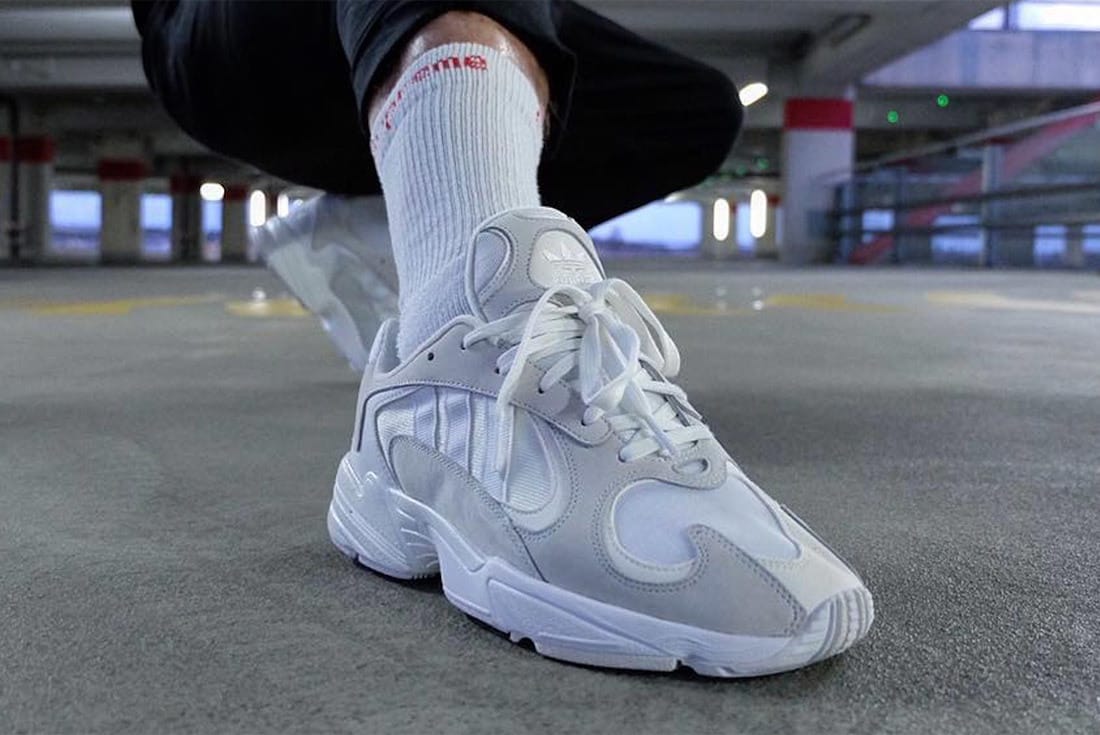 yung 1 white on feet cheap online