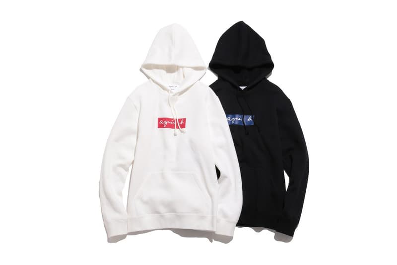 agnès b. ADAM ET ROPÉ Logo Hoodies White Red Blue Black Fall Winter 2017