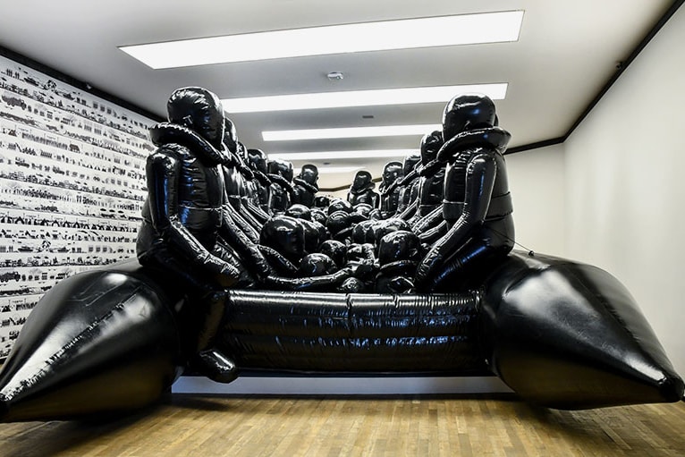 Ai Weiwei "Inoculation" Exhibition Buenos Aires Fundacion PROA Sunflower Seeds Forever Bicycles He Xie