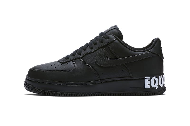 nike air force 1 black and white junior