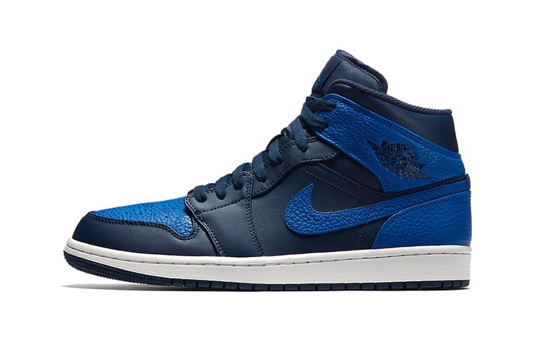 Images of the Air Jordan 1 Mid In “Royal Blue/Obsidian” Surface