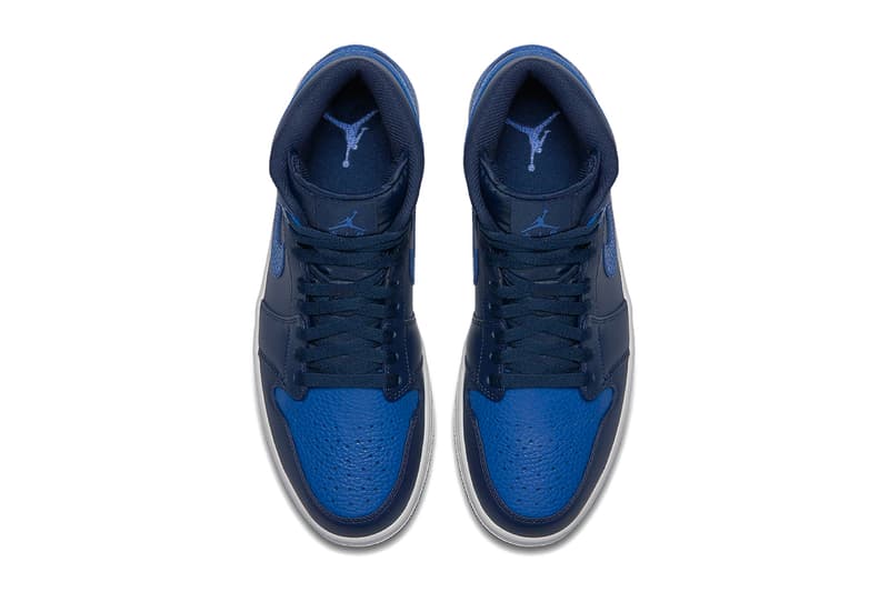 Air Jordan 1 Mid Royal Blue Obsidian Jordan Brand