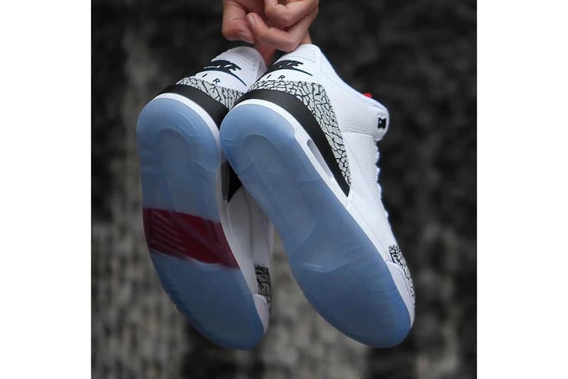 Air Jordan 3 Dunk Contest Detailed Look White Cement Clear Sole 1988 Michael Jordan