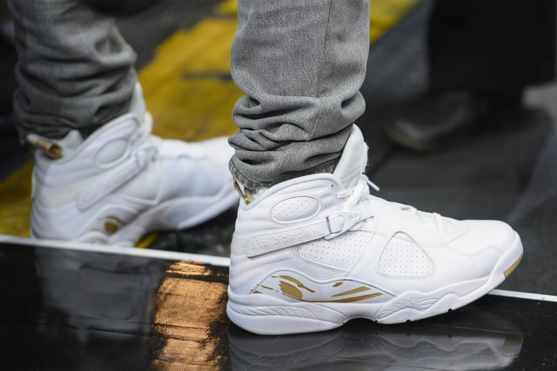 Air Jordan 8 OVO Jordan Brand White Gold Drake