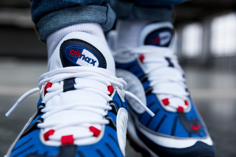Nike Air Max 98 Gundam Tour Yellow On Feet Hypebeast Nike Air Max 98 Gundam Tour Yellow On Feet Hypebeast