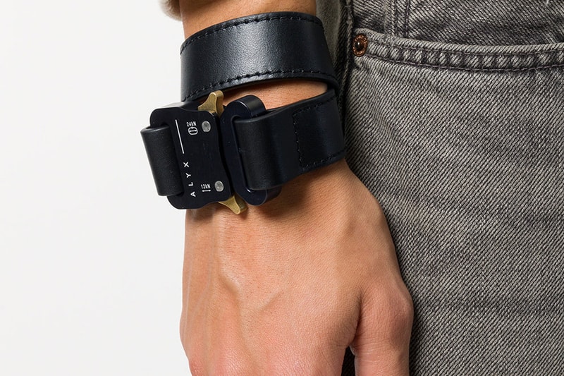 ALYX Buckled Bracelet black fashion accessories
