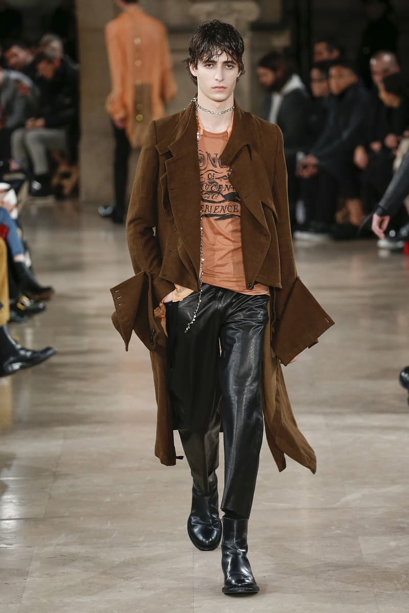 Ann Demeulemeester 2018 Fall Winter Collection paris fashion week mens runway pfw pfwm