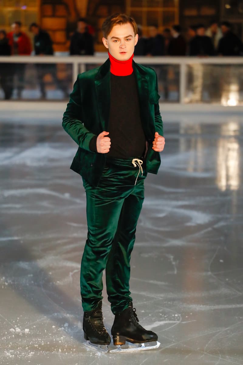 Band of Outsiders 2018 Fall Winter Collection Runway Ice Skating Rink london fashion week london fashion week mens lfwm