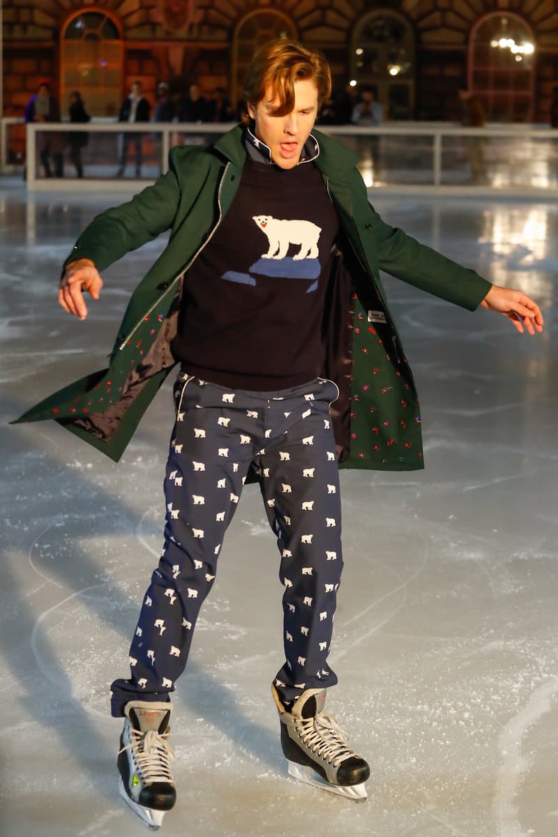 Band of Outsiders 2018 Fall Winter Collection Runway Ice Skating Rink london fashion week london fashion week mens lfwm