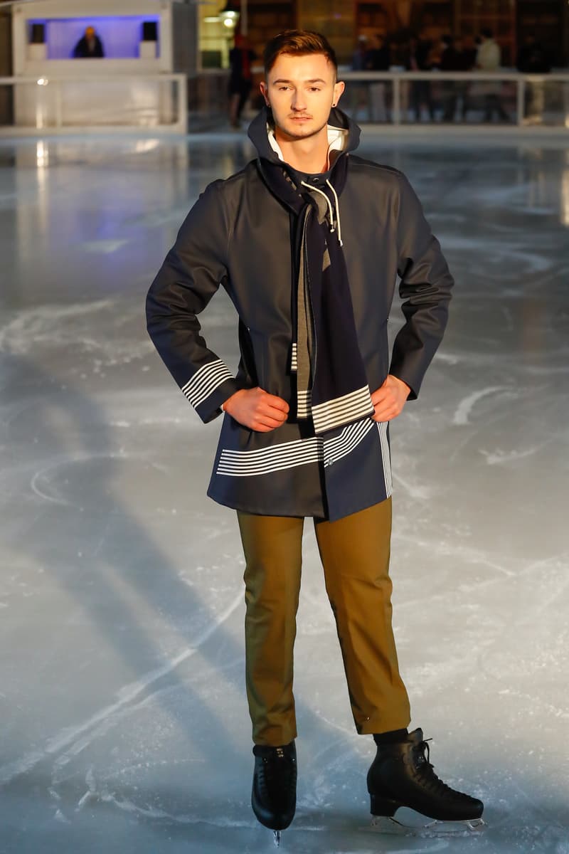 Band of Outsiders 2018 Fall Winter Collection Runway Ice Skating Rink london fashion week london fashion week mens lfwm