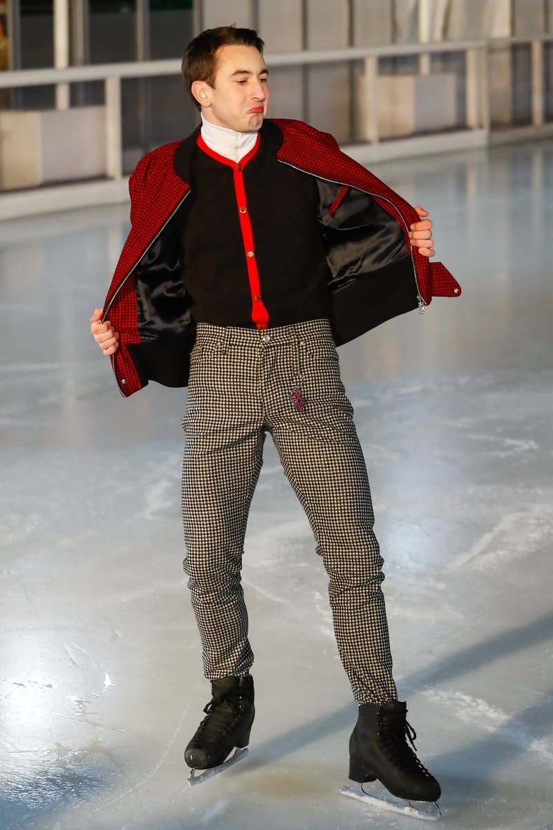 Band of Outsiders 2018 Fall Winter Collection Runway Ice Skating Rink london fashion week london fashion week mens lfwm