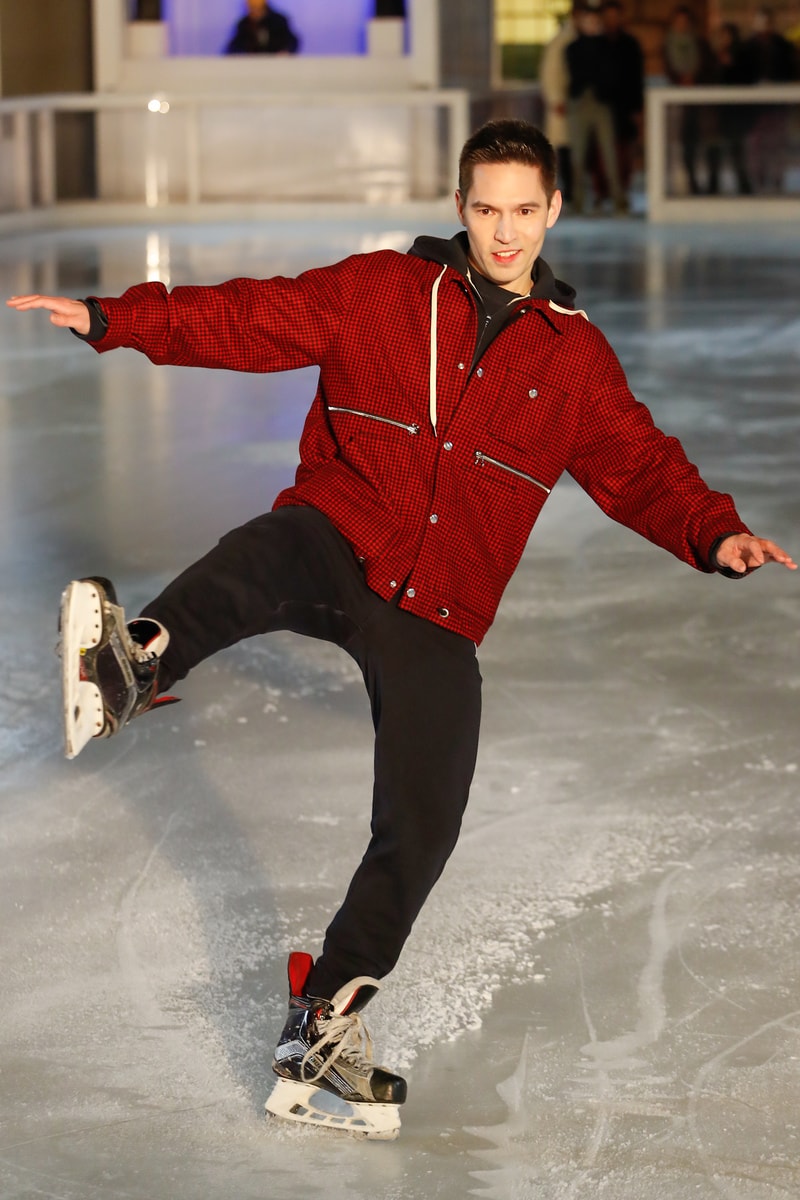 Band of Outsiders 2018 Fall Winter Collection Runway Ice Skating Rink london fashion week london fashion week mens lfwm