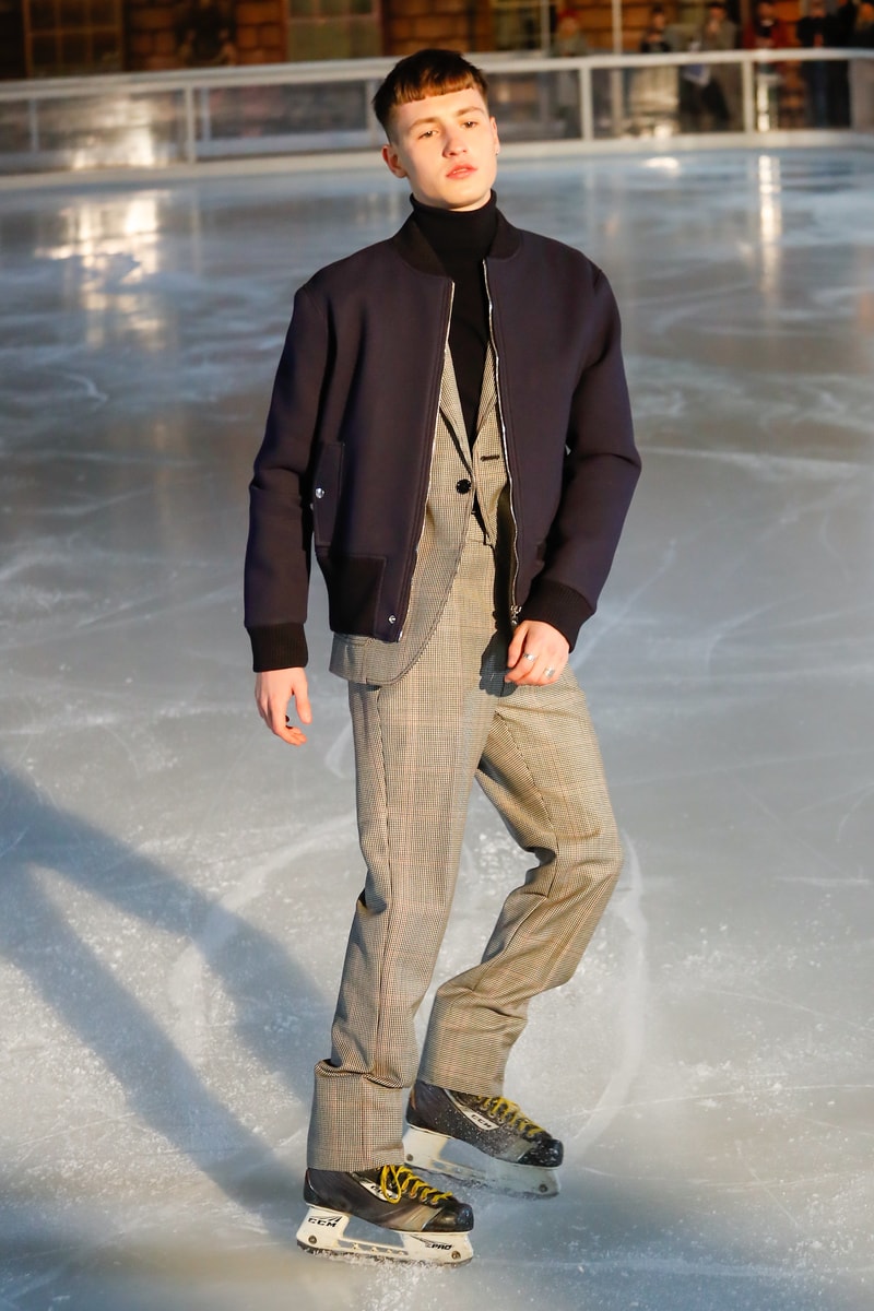 Band of Outsiders 2018 Fall Winter Collection Runway Ice Skating Rink london fashion week london fashion week mens lfwm