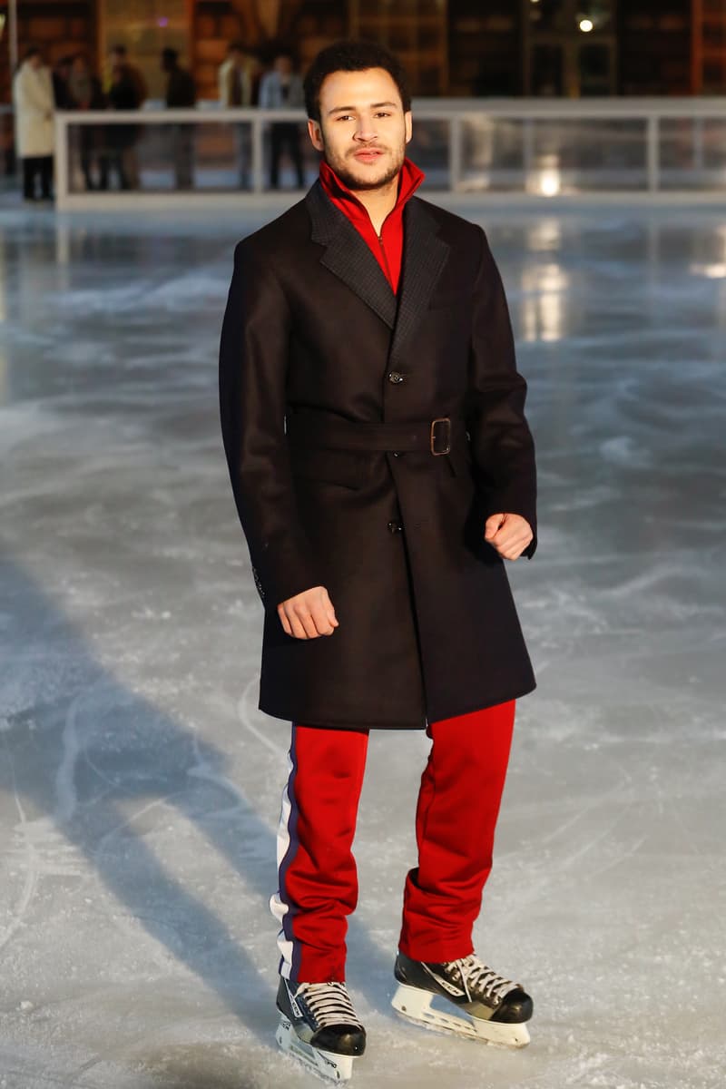 Band of Outsiders 2018 Fall Winter Collection Runway Ice Skating Rink london fashion week london fashion week mens lfwm