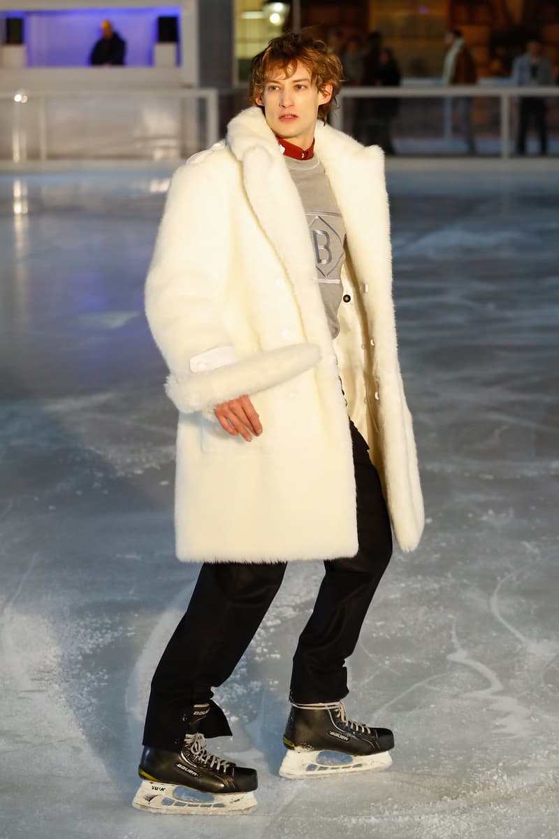 Band of Outsiders 2018 Fall Winter Collection Runway Ice Skating Rink london fashion week london fashion week mens lfwm