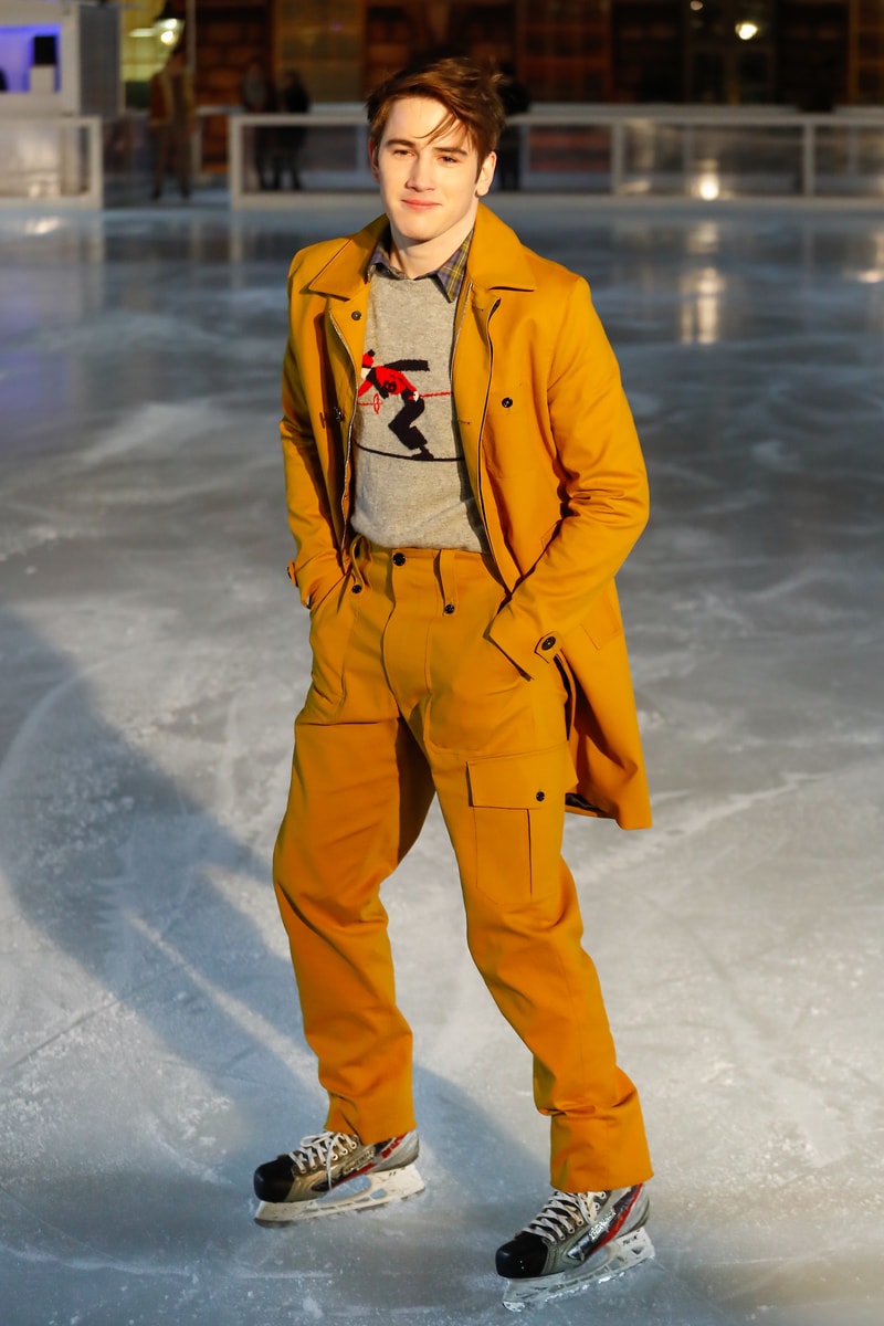 Band of Outsiders 2018 Fall Winter Collection Runway Ice Skating Rink london fashion week london fashion week mens lfwm