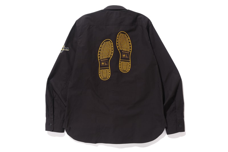 BAPE A Bathing Ape Dr. Martens leather shoes eight eye boot three eye shoes tee shirt totes camo ape head