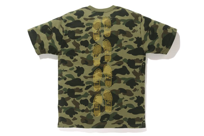 BAPE A Bathing Ape Dr. Martens leather shoes eight eye boot three eye shoes tee shirt totes camo ape head