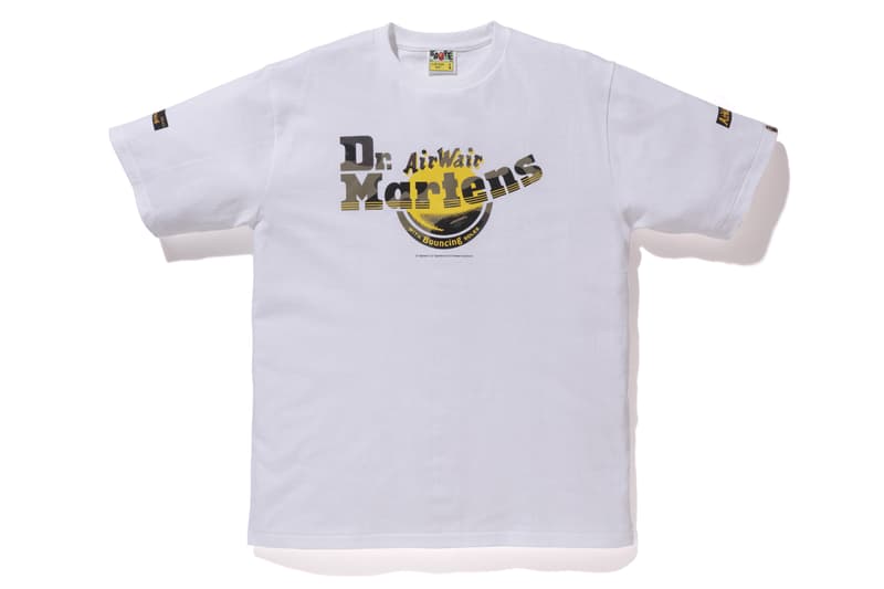 BAPE A Bathing Ape Dr. Martens leather shoes eight eye boot three eye shoes tee shirt totes camo ape head