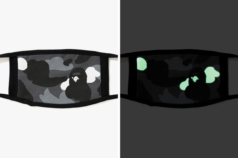 BAPE Lights up Winter With Glow-In-The-Dark Camo Masks