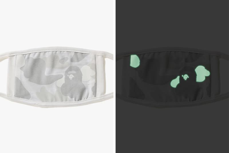 BAPE A Bathing Ape Glow-In-The-Dark Camo Masks