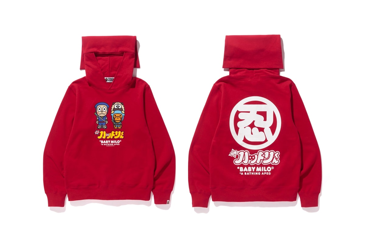 BAPE A Bathing Ape Hattori-Kun 2018 Collection anime japan ninja sweaters hoodies t-shirts Baby Milo Fujiko Fujio