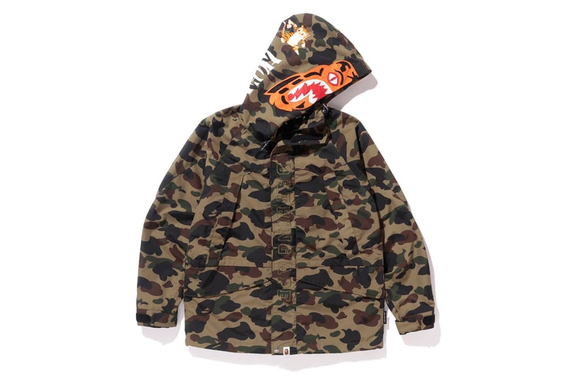Bape Camo Tiger Snowboard Jacket Release Date January 20 2018 Sports Snowboarding Jacket 1st camo
